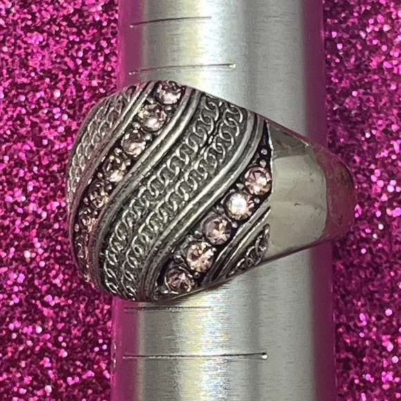"Pink Waves" Statement Ring - Picture 2 of 3